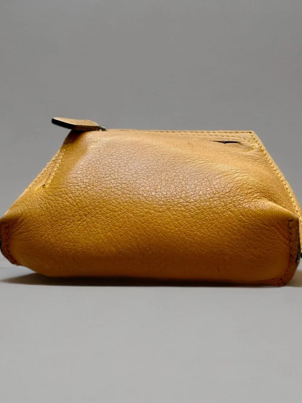 Loewe Yellow Leather Zip Coin Pouch